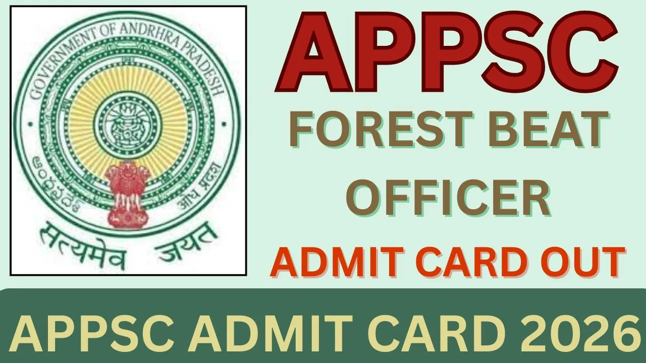 APPSC ADMIT CARD 2026